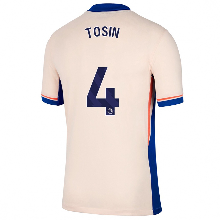 Kids Football Tosin Adarabioyo #4 Light Beige Away Jersey 2024/25 T-Shirt Australia