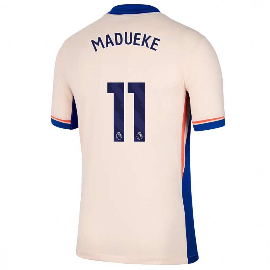 Kids Football Noni Madueke #11 Light Beige Away Jersey 2024/25 T-Shirt Australia