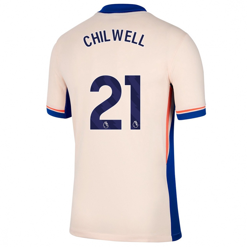 Kids Football Ben Chilwell #21 Light Beige Away Jersey 2024/25 T-Shirt Australia