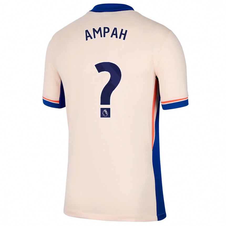 Kids Football Ato Ampah #0 Light Beige Away Jersey 2024/25 T-Shirt Australia