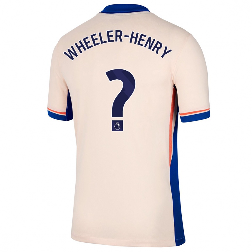 Kids Football Joseph Wheeler-Henry #0 Light Beige Away Jersey 2024/25 T-Shirt Australia