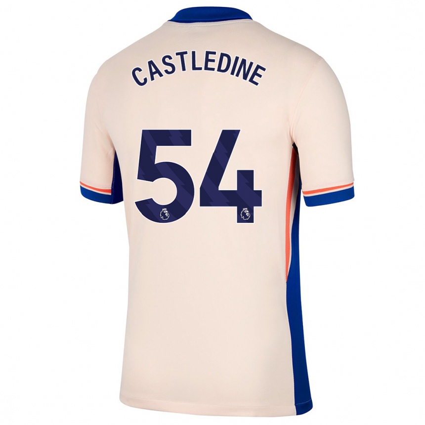 Kids Football Leo Castledine #54 Light Beige Away Jersey 2024/25 T-Shirt Australia