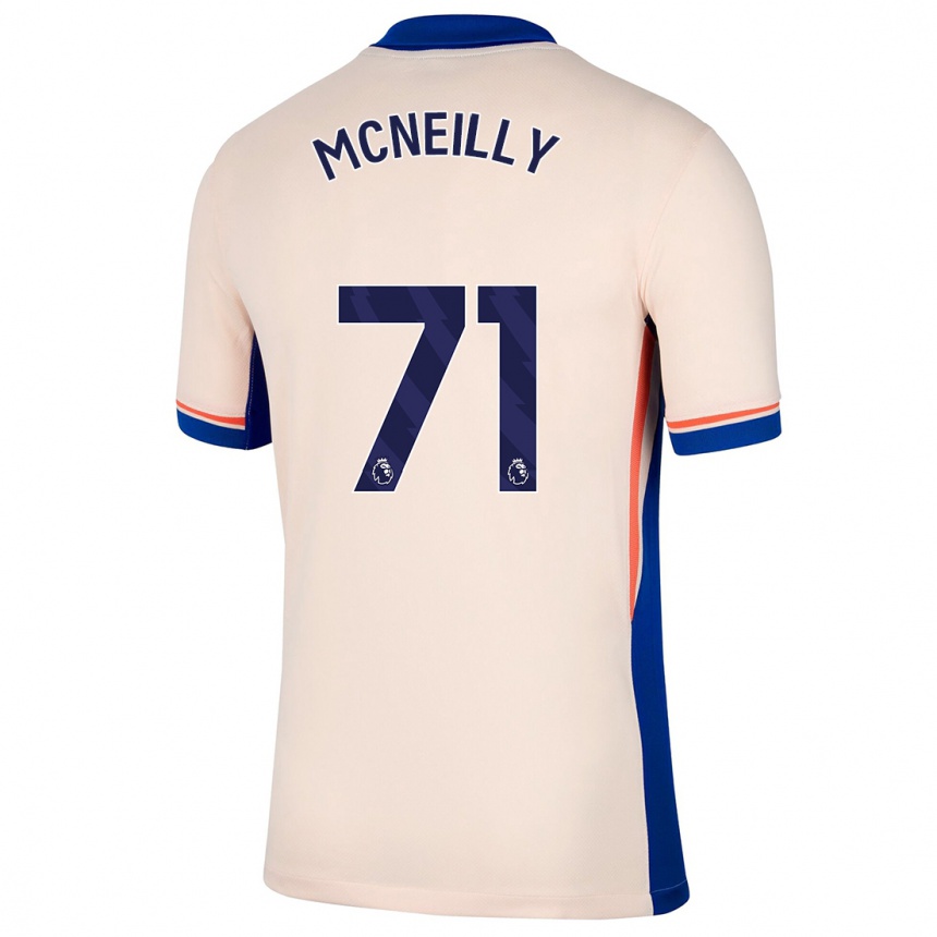 Kids Football Donnell Mcneilly #71 Light Beige Away Jersey 2024/25 T-Shirt Australia