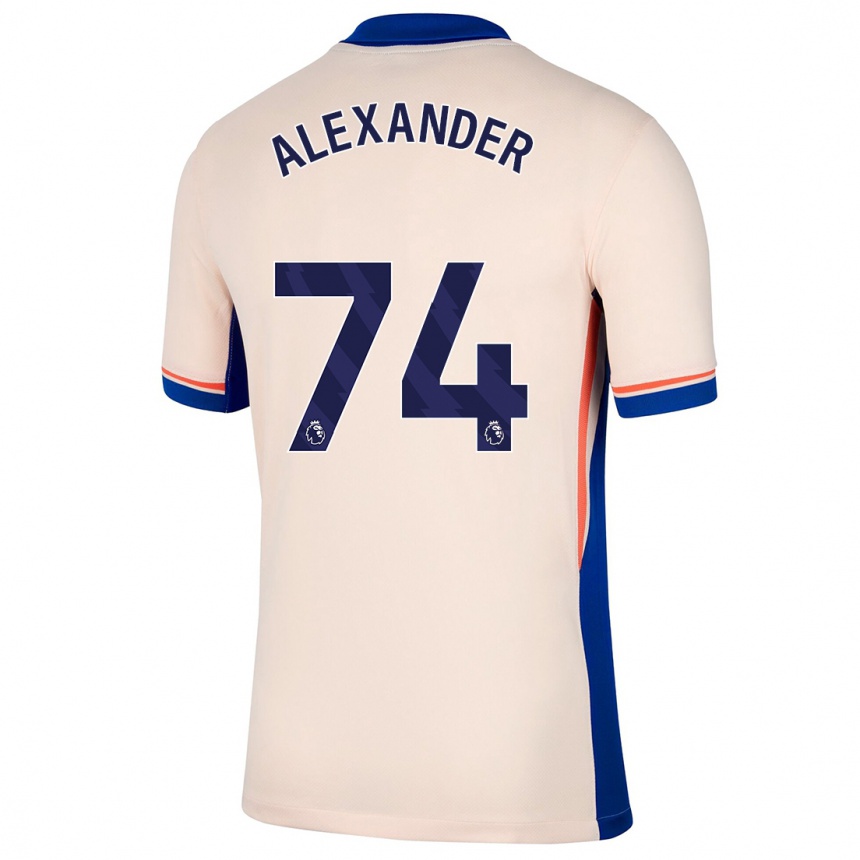 Kids Football Reiss Alexander Russell-Denny #74 Light Beige Away Jersey 2024/25 T-Shirt Australia