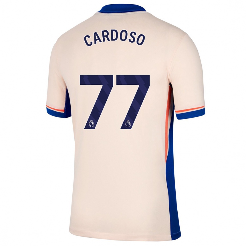 Kids Football Leo Cardoso #77 Light Beige Away Jersey 2024/25 T-Shirt Australia