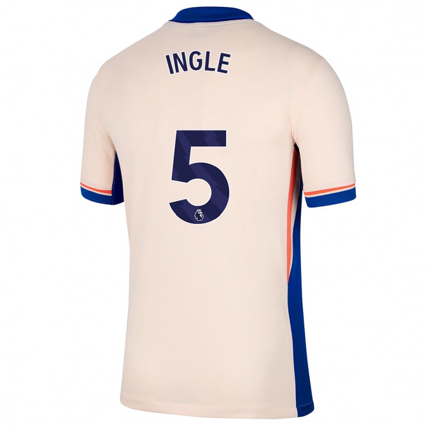 Kids Football Sophie Ingle #5 Light Beige Away Jersey 2024/25 T-Shirt Australia