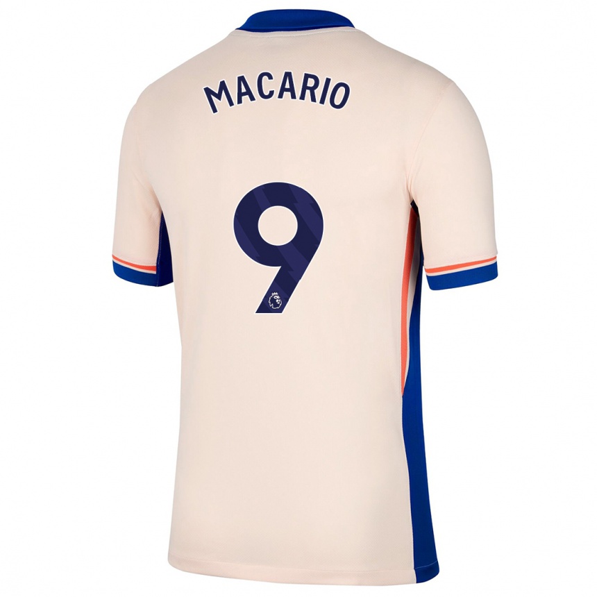 Kids Football Catarina Macario #9 Light Beige Away Jersey 2024/25 T-Shirt Australia