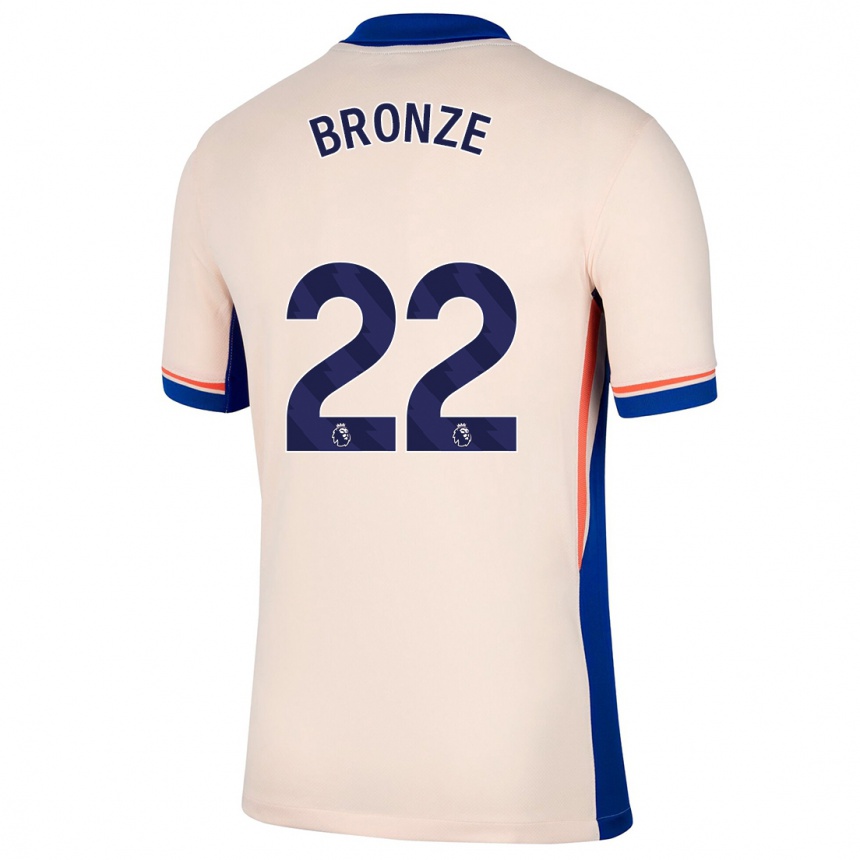 Kids Football Lucy Bronze #22 Light Beige Away Jersey 2024/25 T-Shirt Australia