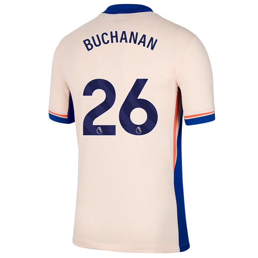 Kids Football Kadeisha Buchanan #26 Light Beige Away Jersey 2024/25 T-Shirt Australia