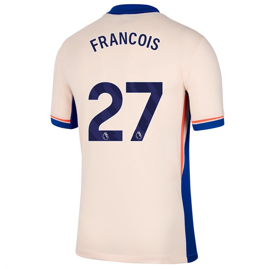 Kids Football Oriane Jean-François #27 Light Beige Away Jersey 2024/25 T-Shirt Australia