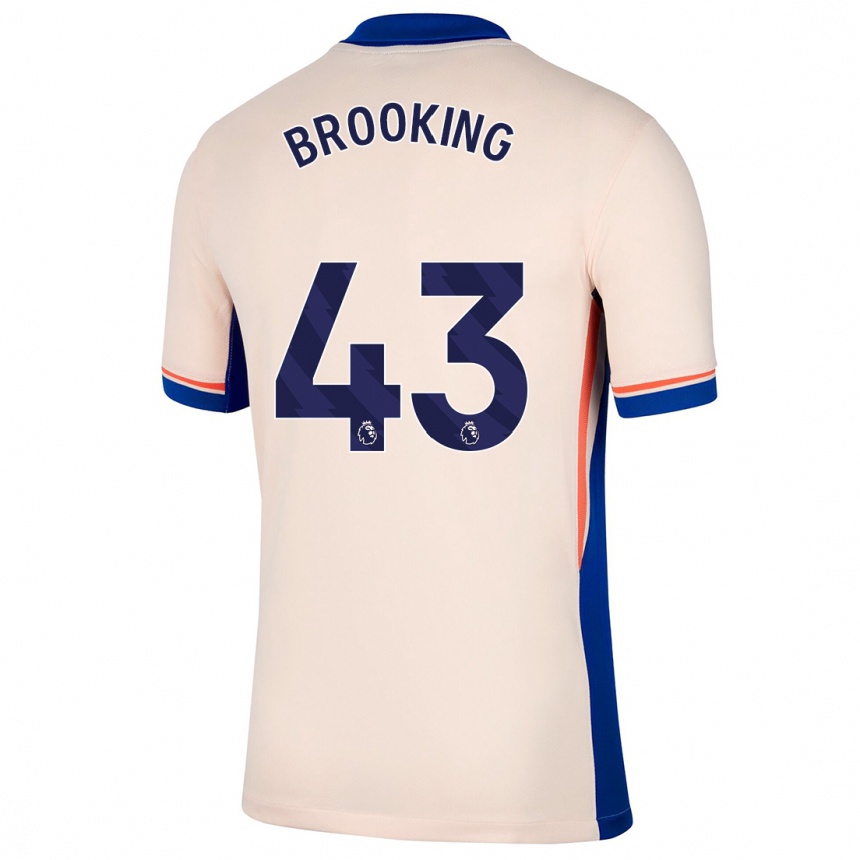 Kids Football Josh Brooking #43 Light Beige Away Jersey 2024/25 T-Shirt Australia