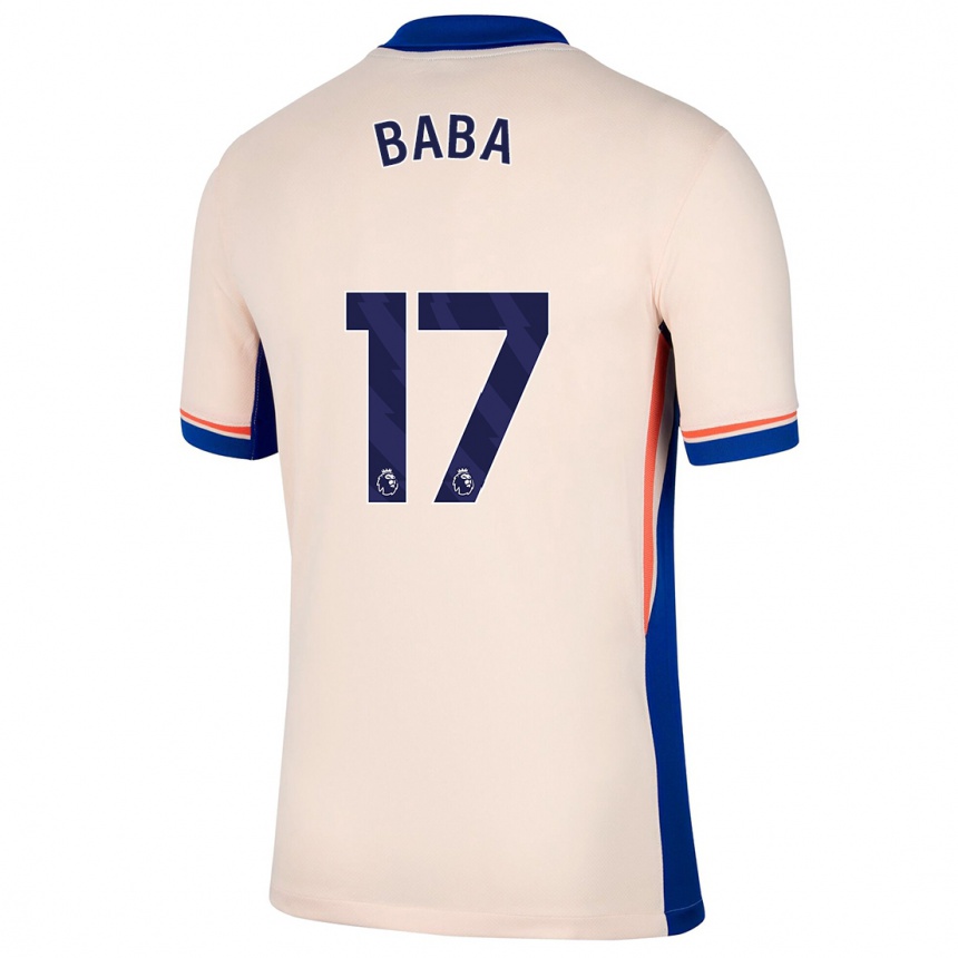 Kids Football Abdul-Rahman Baba #17 Light Beige Away Jersey 2024/25 T-Shirt Australia