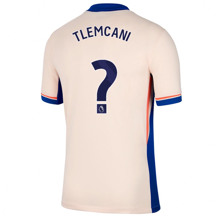 Kids Football Sami Tlemcani #0 Light Beige Away Jersey 2024/25 T-Shirt Australia