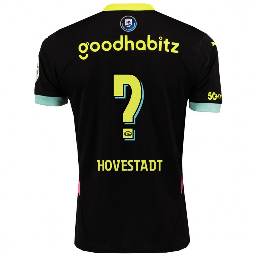 Kids Football Mike Hovestadt #0 Black Yellow Away Jersey 2024/25 T-Shirt Australia