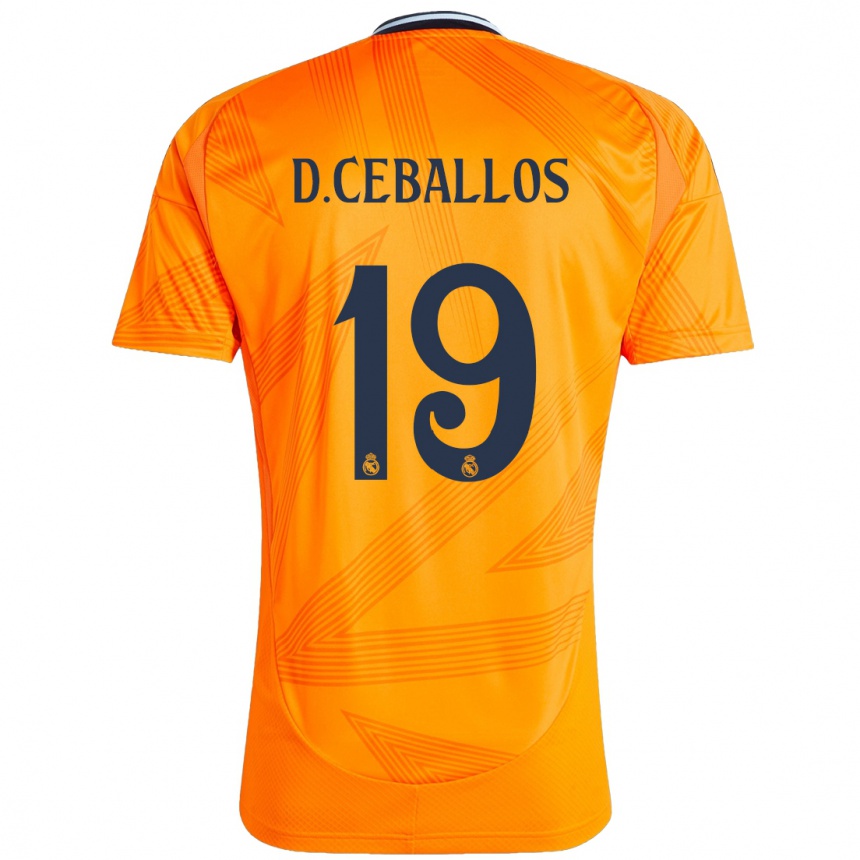 Kids Football Dani Ceballos #19 Orange Away Jersey 2024/25 T-Shirt Australia