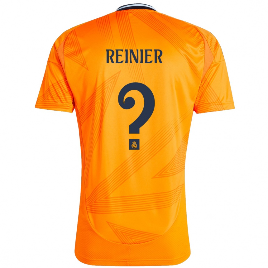 Kids Football Reinier #0 Orange Away Jersey 2024/25 T-Shirt Australia