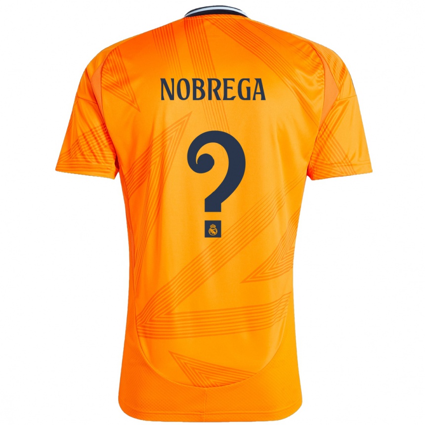 Kids Football Abraham Nobrega #0 Orange Away Jersey 2024/25 T-Shirt Australia