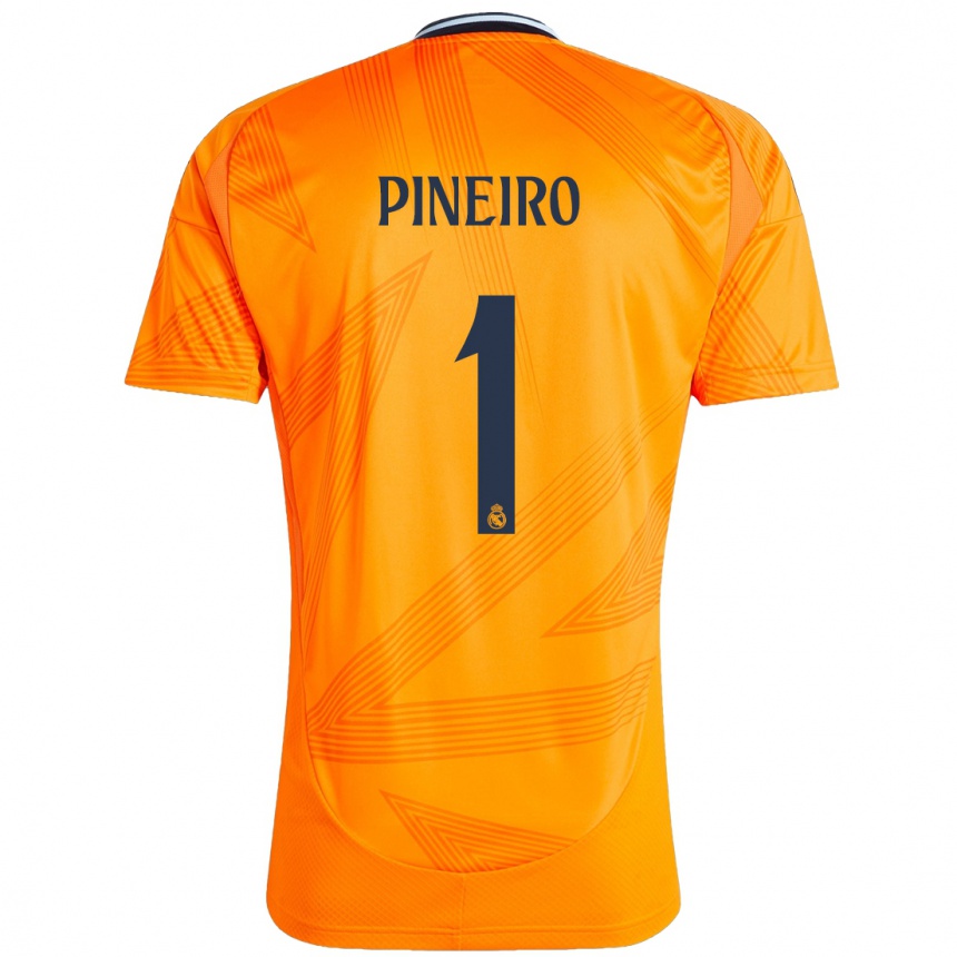 Kids Football Diego Pineiro #1 Orange Away Jersey 2024/25 T-Shirt Australia