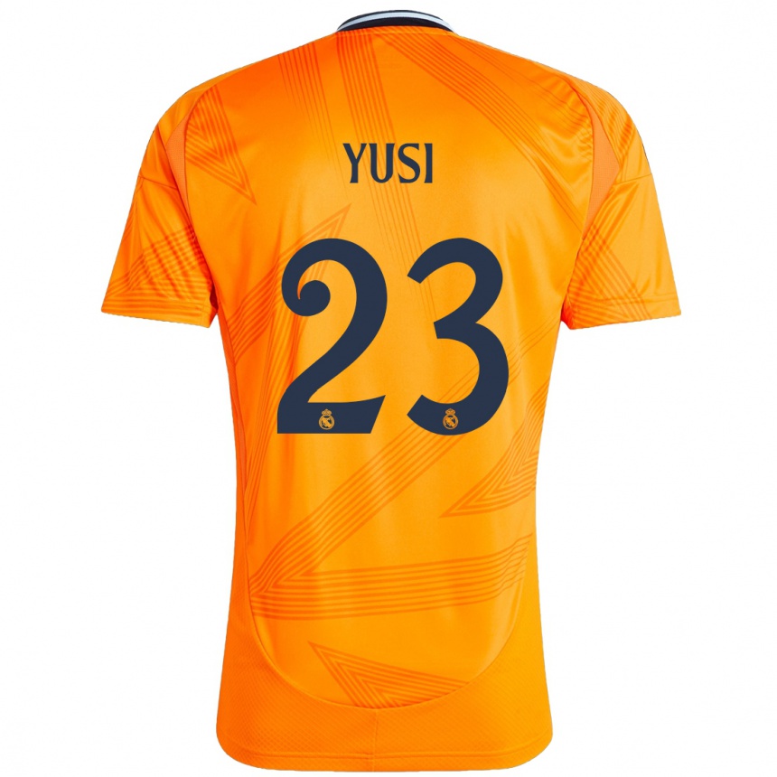 Kids Football Yusi #23 Orange Away Jersey 2024/25 T-Shirt Australia