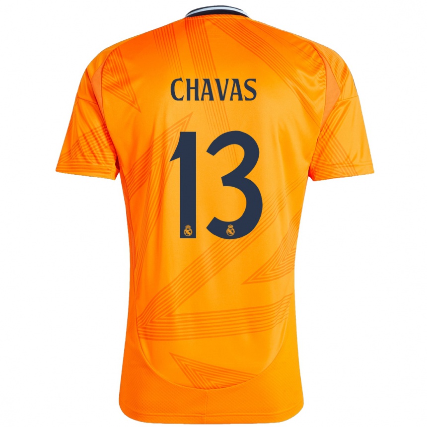 Kids Football Mylène Chavas #13 Orange Away Jersey 2024/25 T-Shirt Australia