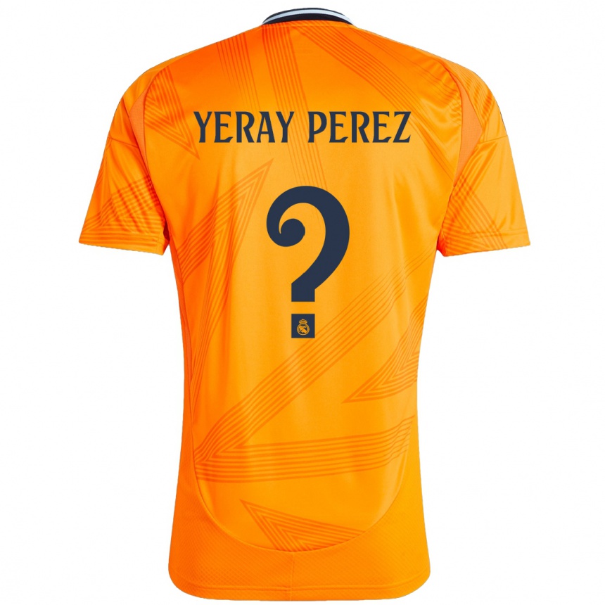 Kids Football Yeray Perez #0 Orange Away Jersey 2024/25 T-Shirt Australia