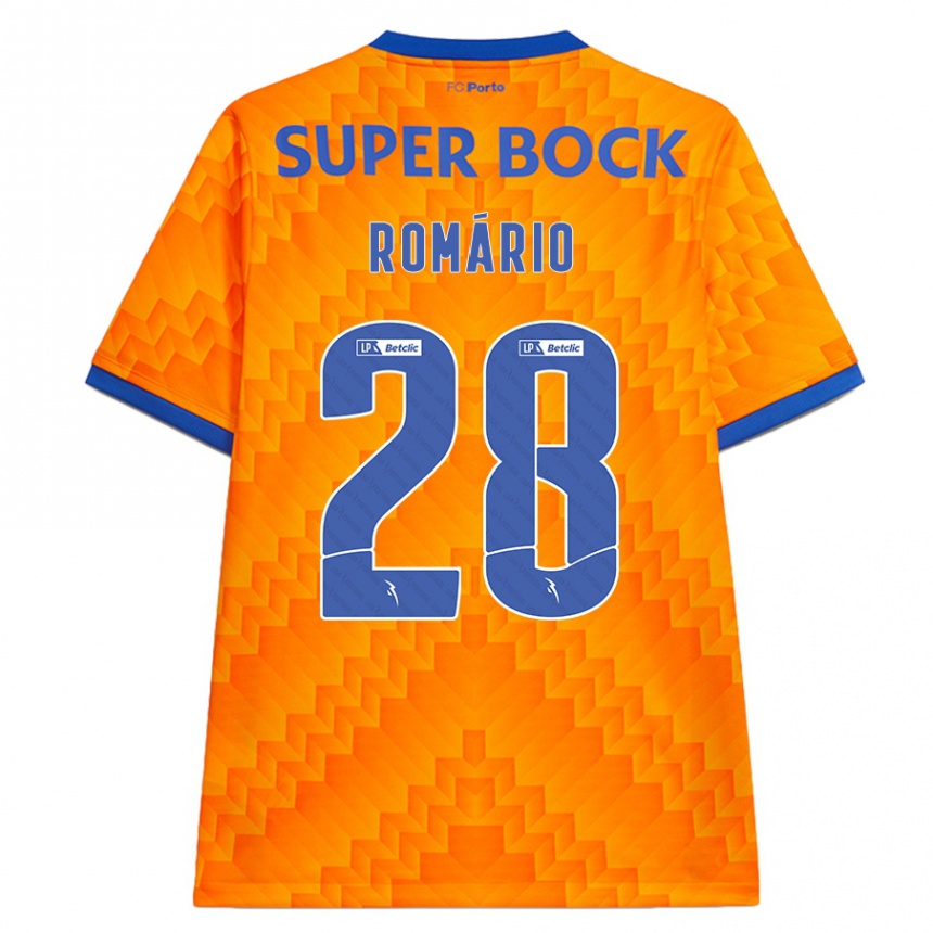 Kids Football Romário Baró #28 Orange Away Jersey 2024/25 T-Shirt Australia