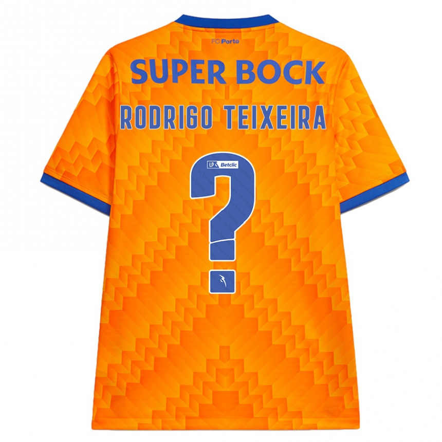 Kids Football Rodrigo Teixeira #0 Orange Away Jersey 2024/25 T-Shirt Australia