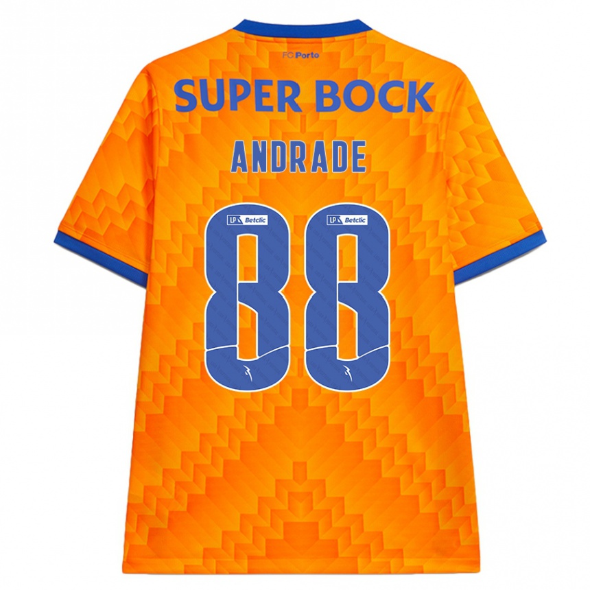 Kids Football Domingos Andrade #88 Orange Away Jersey 2024/25 T-Shirt Australia