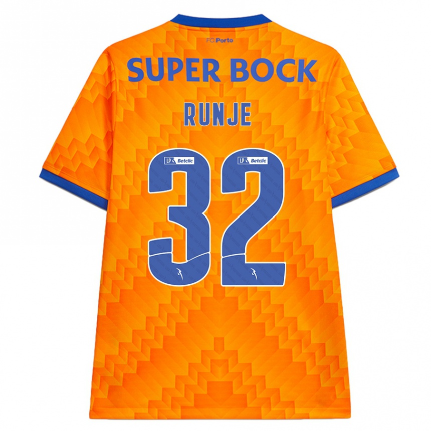 Kids Football Roko Runje #32 Orange Away Jersey 2024/25 T-Shirt Australia