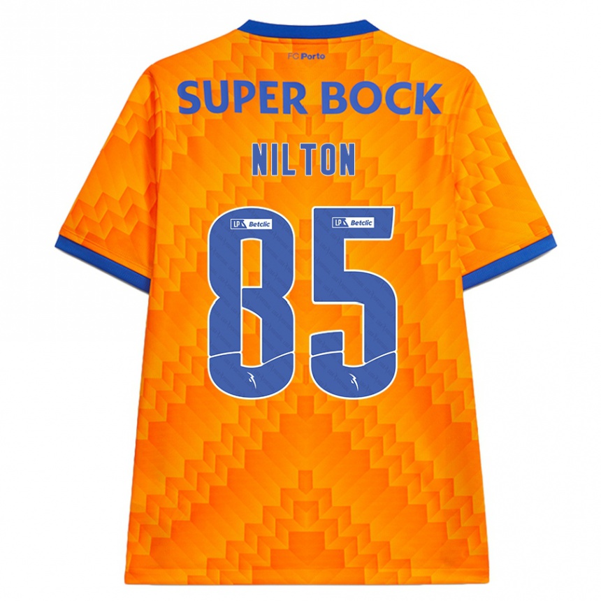 Kids Football Nilton #85 Orange Away Jersey 2024/25 T-Shirt Australia