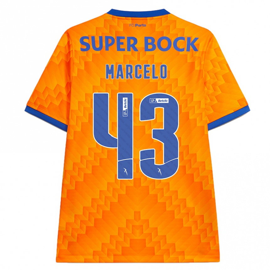 Kids Football Joao Marcelo #43 Orange Away Jersey 2024/25 T-Shirt Australia