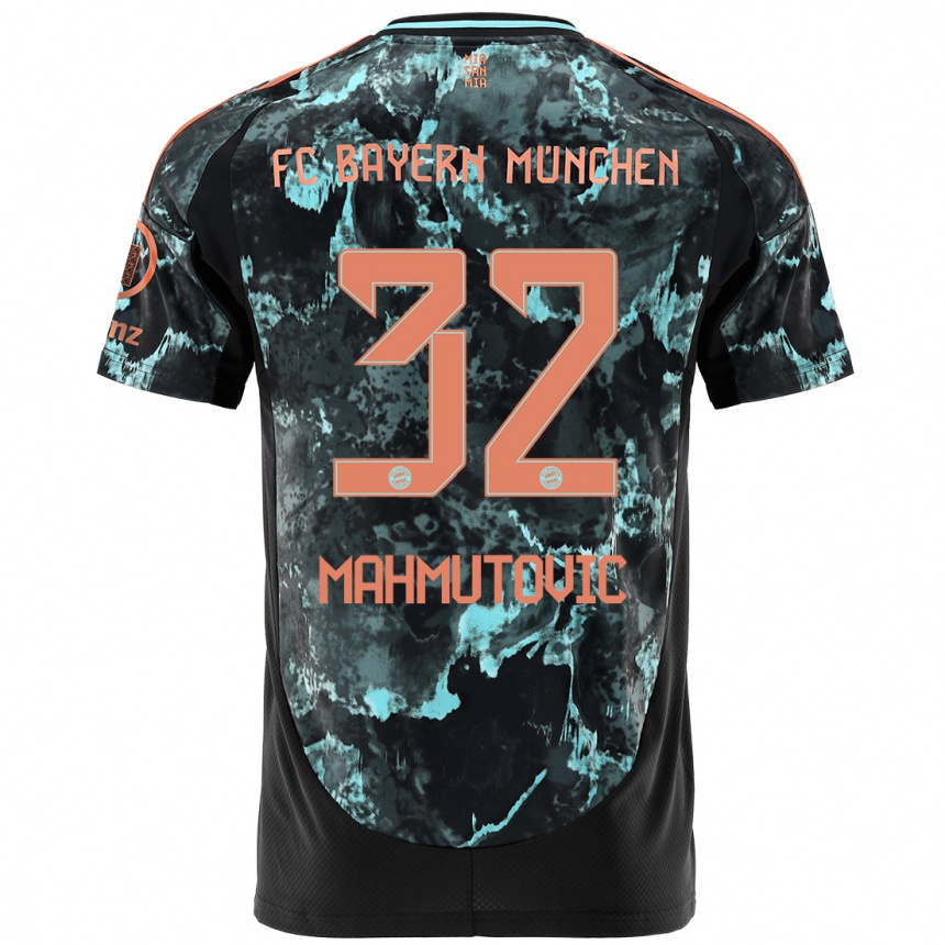 Kids Football Ena Mahmutovic #32 Black Away Jersey 2024/25 T-Shirt Australia