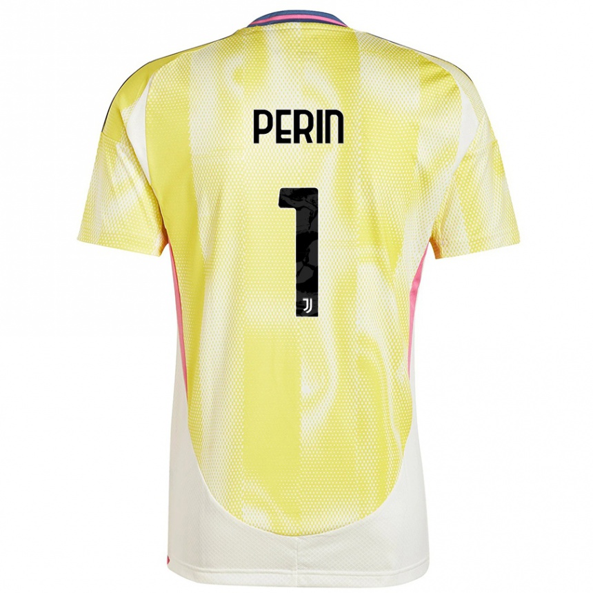 Kids Football Mattia Perin #1 Solar Yellow Away Jersey 2024/25 T-Shirt Australia