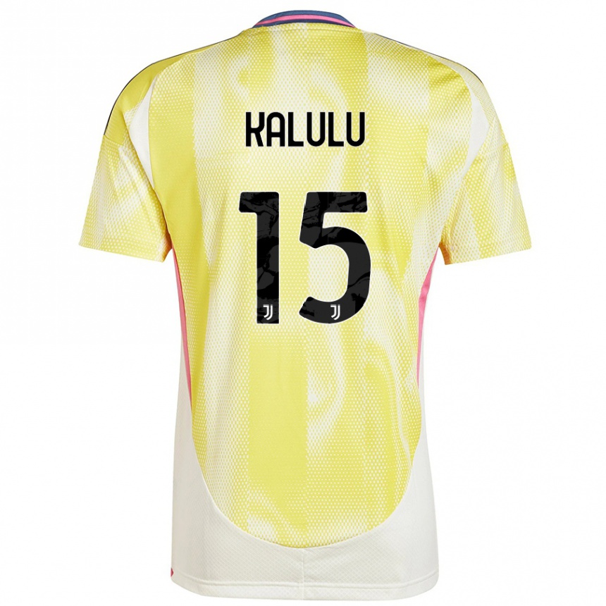 Kids Football Pierre Kalulu #15 Solar Yellow Away Jersey 2024/25 T-Shirt Australia