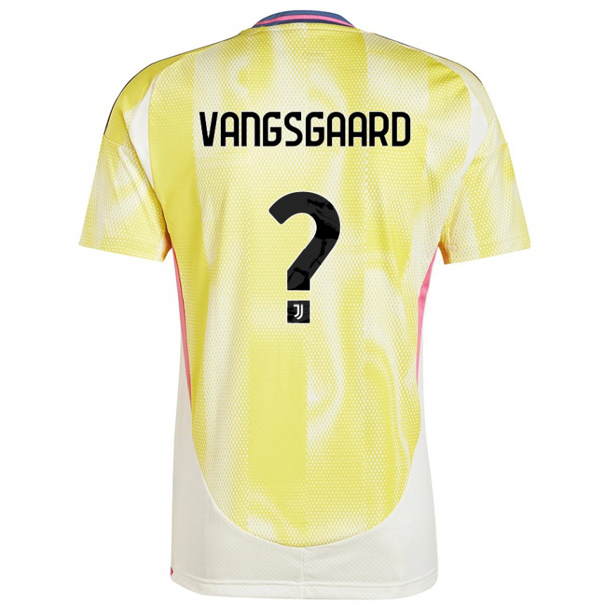 Kids Football Amalie Vangsgaard #0 Solar Yellow Away Jersey 2024/25 T-Shirt Australia