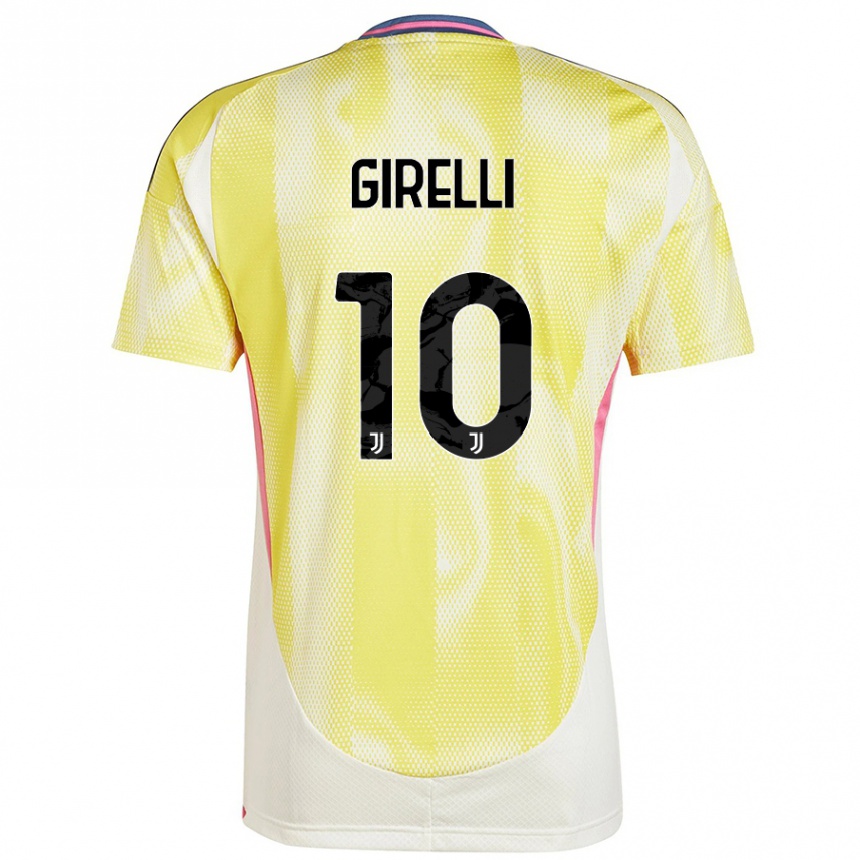 Kids Football Cristiana Girelli #10 Solar Yellow Away Jersey 2024/25 T-Shirt Australia