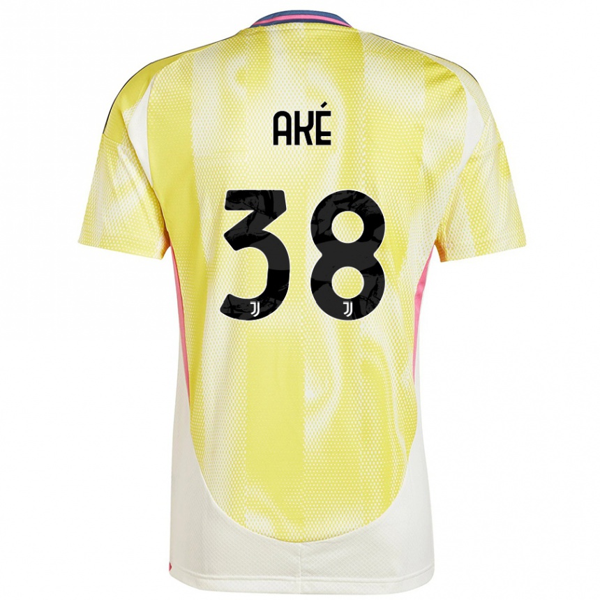 Kids Football Marley Ake #38 Solar Yellow Away Jersey 2024/25 T-Shirt Australia