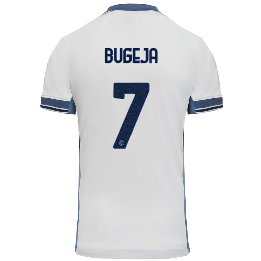 Kids Football Haley Bugeja #7 White Grey Away Jersey 2024/25 T-Shirt Australia