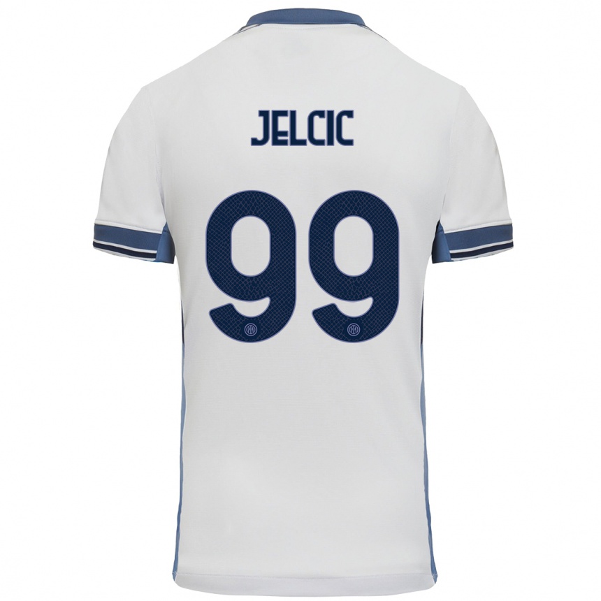 Kids Football Maja Jelčić #99 White Grey Away Jersey 2024/25 T-Shirt Australia