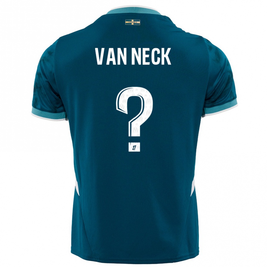 Kids Football Jelle Van Neck #0 Turquoise Blue Away Jersey 2024/25 T-Shirt Australia