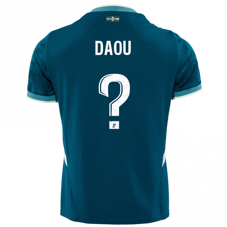 Kids Football Raimane Daou #0 Turquoise Blue Away Jersey 2024/25 T-Shirt Australia