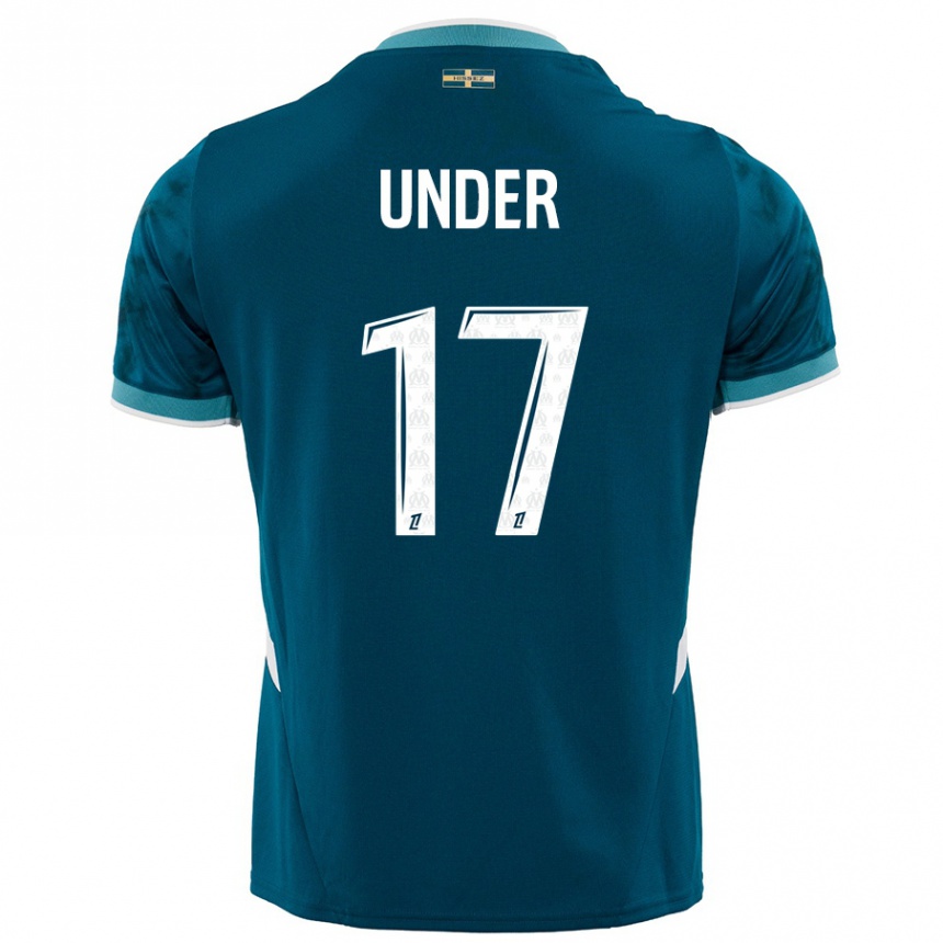 Kids Football Cengiz Under #17 Turquoise Blue Away Jersey 2024/25 T-Shirt Australia