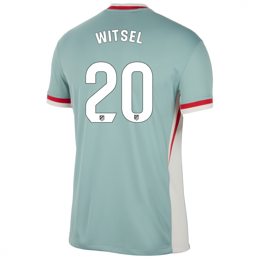 Kids Football Axel Witsel #20 Light Beige Blue Away Jersey 2024/25 T-Shirt Australia