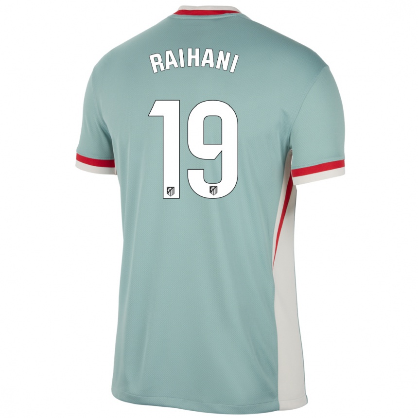 Kids Football Abde Raihani #19 Light Beige Blue Away Jersey 2024/25 T-Shirt Australia