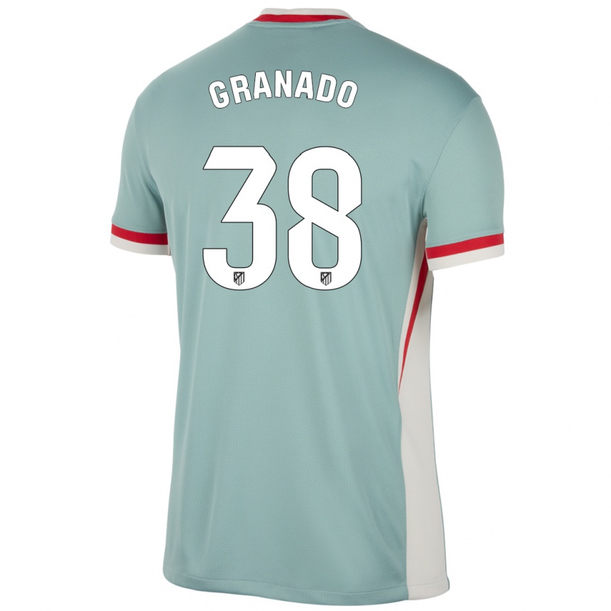 Kids Football Adrian Granado #38 Light Beige Blue Away Jersey 2024/25 T-Shirt Australia