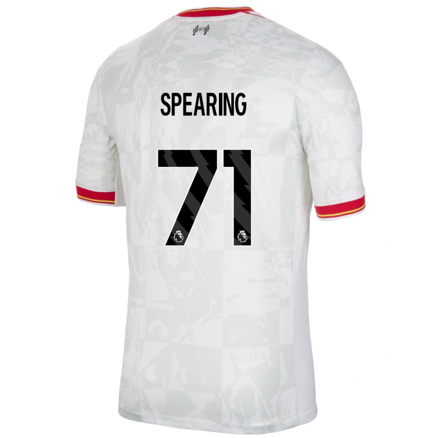 Kids Football Jay Spearing #71 White Red Black Third Jersey 2024/25 T-Shirt Australia