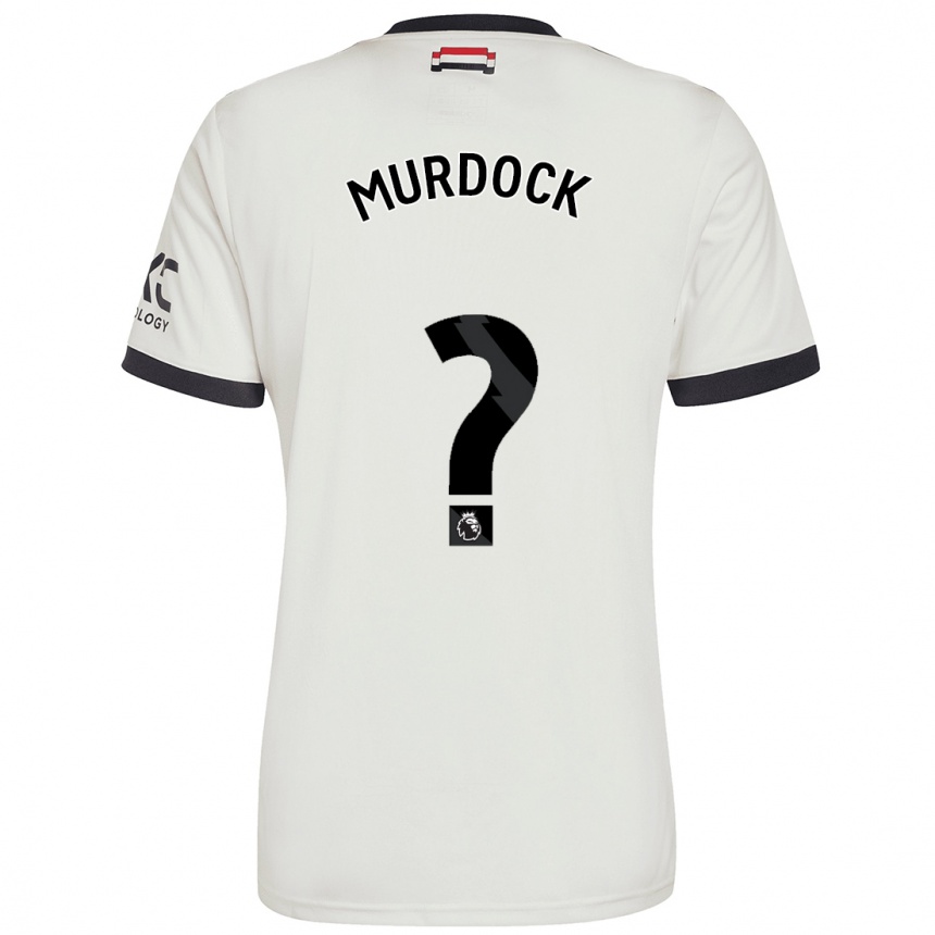 Kids Football Will Murdock #0 Off White Third Jersey 2024/25 T-Shirt Australia