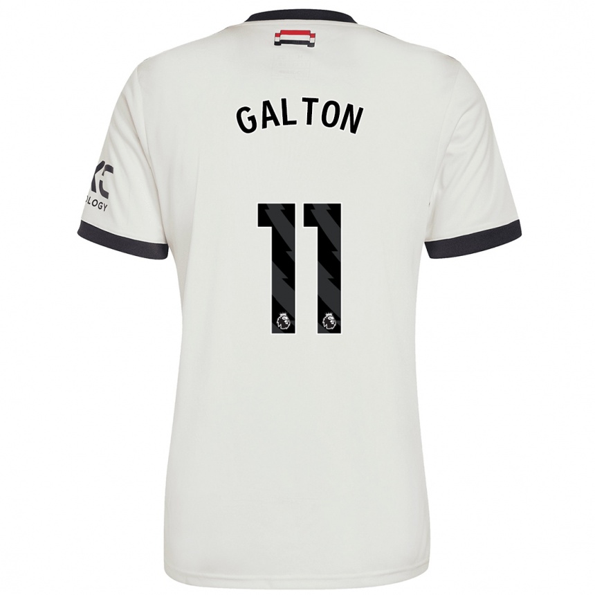 Kids Football Leah Galton #11 Off White Third Jersey 2024/25 T-Shirt Australia