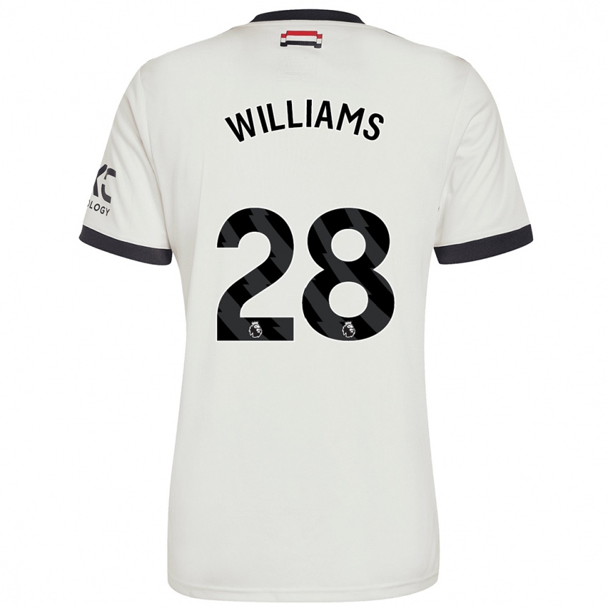 Kids Football Rachel Williams #28 Off White Third Jersey 2024/25 T-Shirt Australia