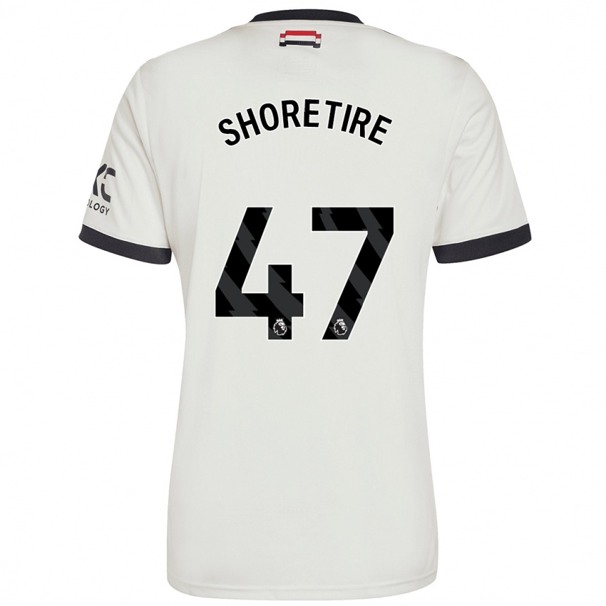 Kids Football Shola Shoretire #47 Off White Third Jersey 2024/25 T-Shirt Australia